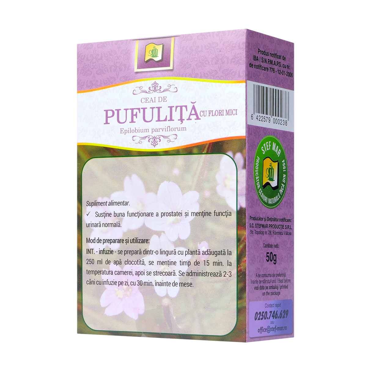 Ceai pufulita cu flori mici 50 g Stefmar