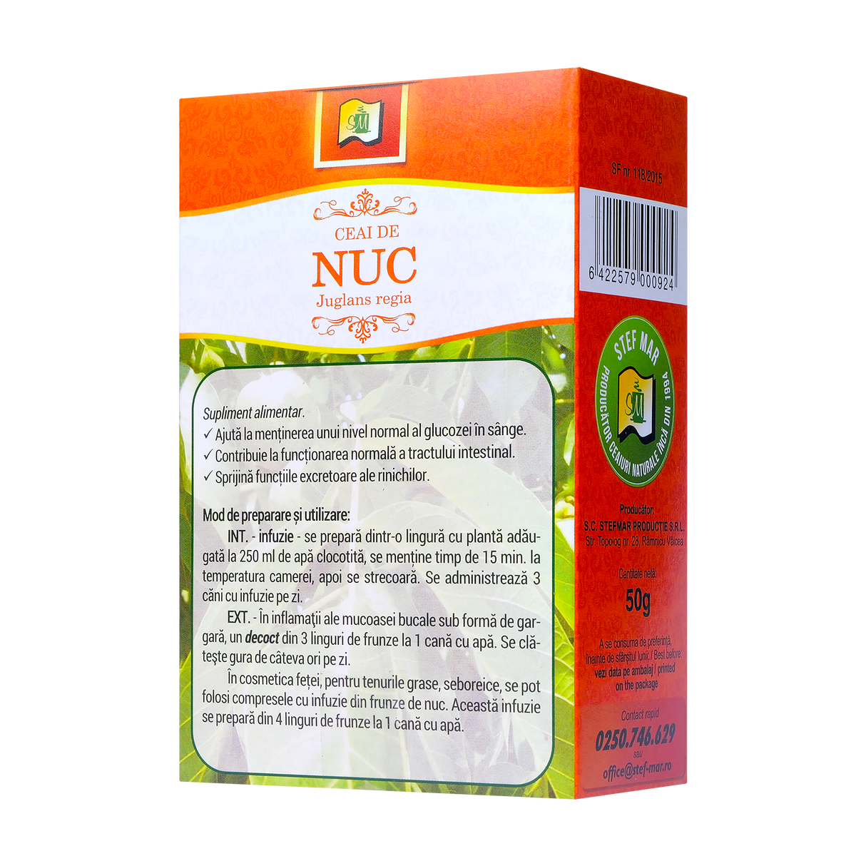 Ceai nuc frunze 50 g