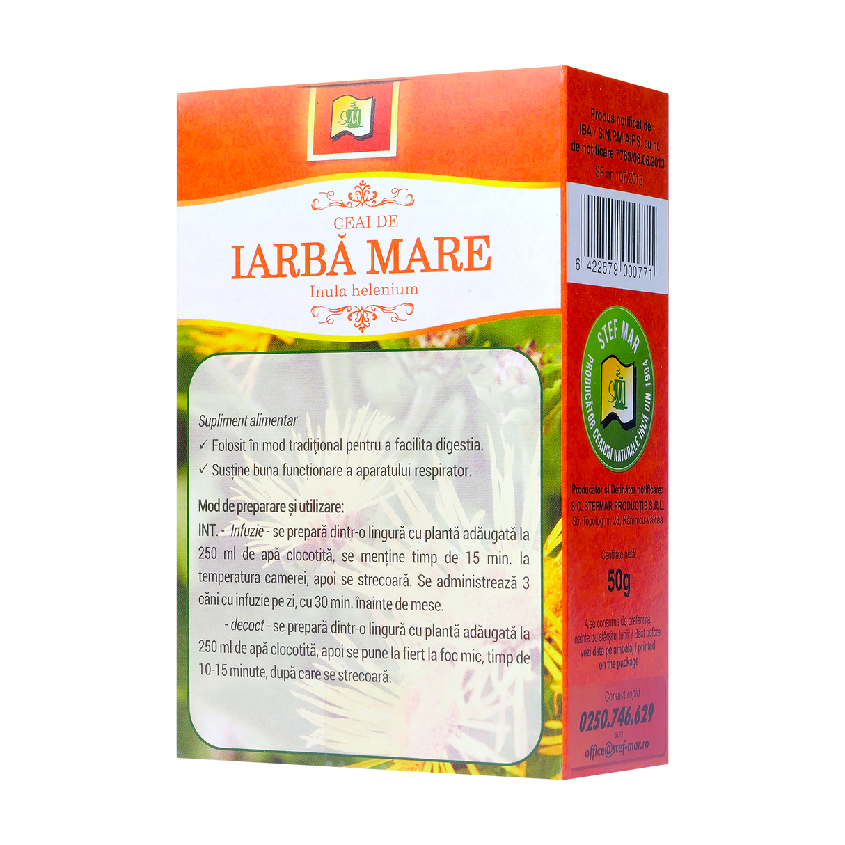 Ceai iarba mare radacina 50 g