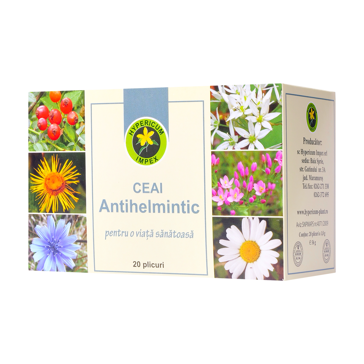 Ceai antihelmintic 20 plicuri