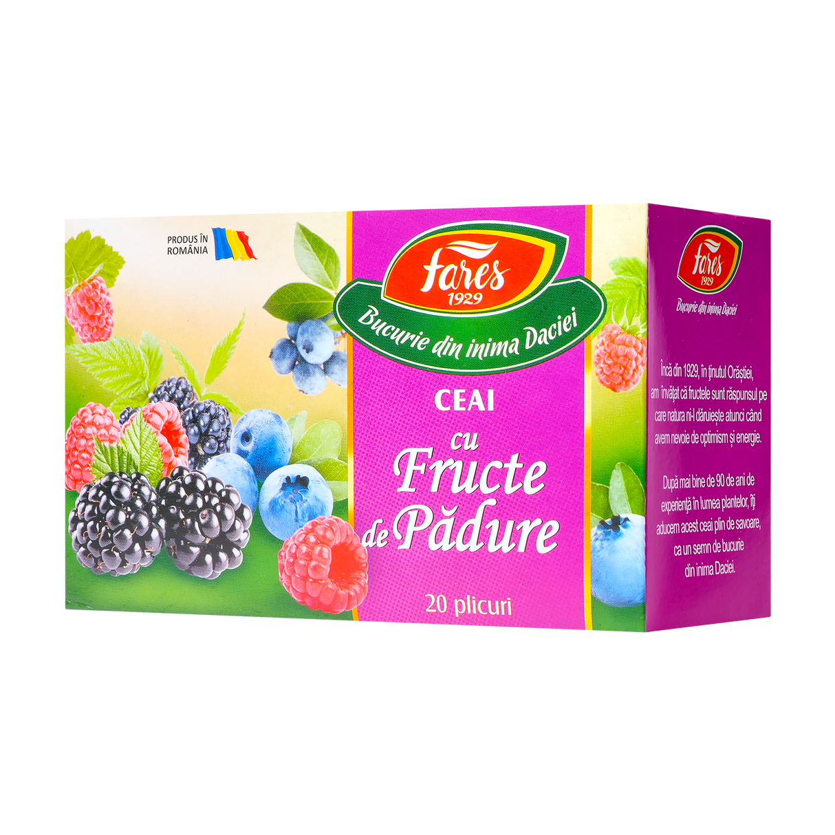 Ceai aromfruct fructe de padure 20 plicuri
