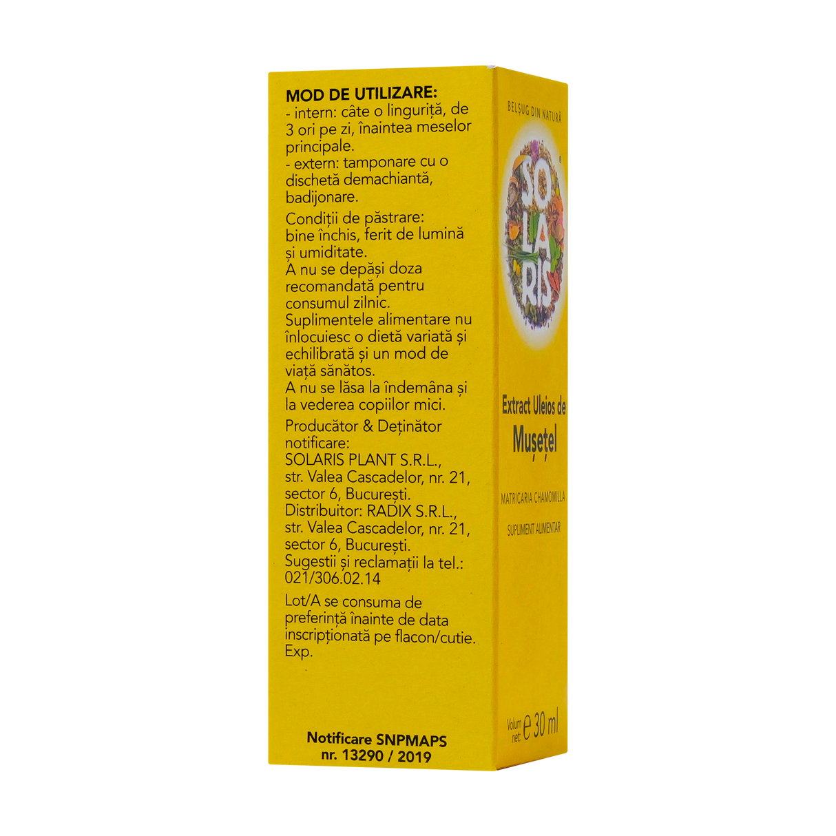Extract uleios de musetel 30 ml