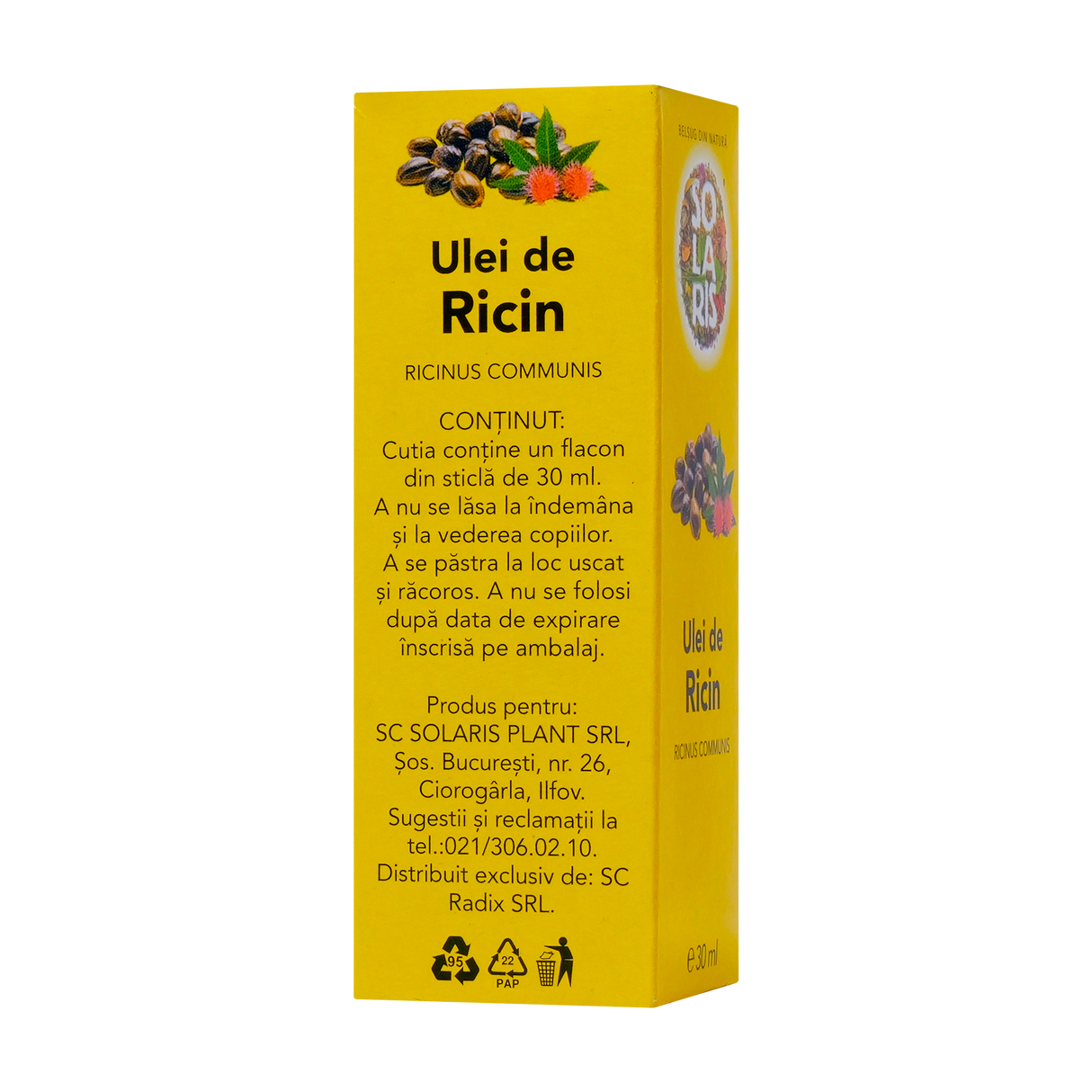 Ulei ricin 30 ml