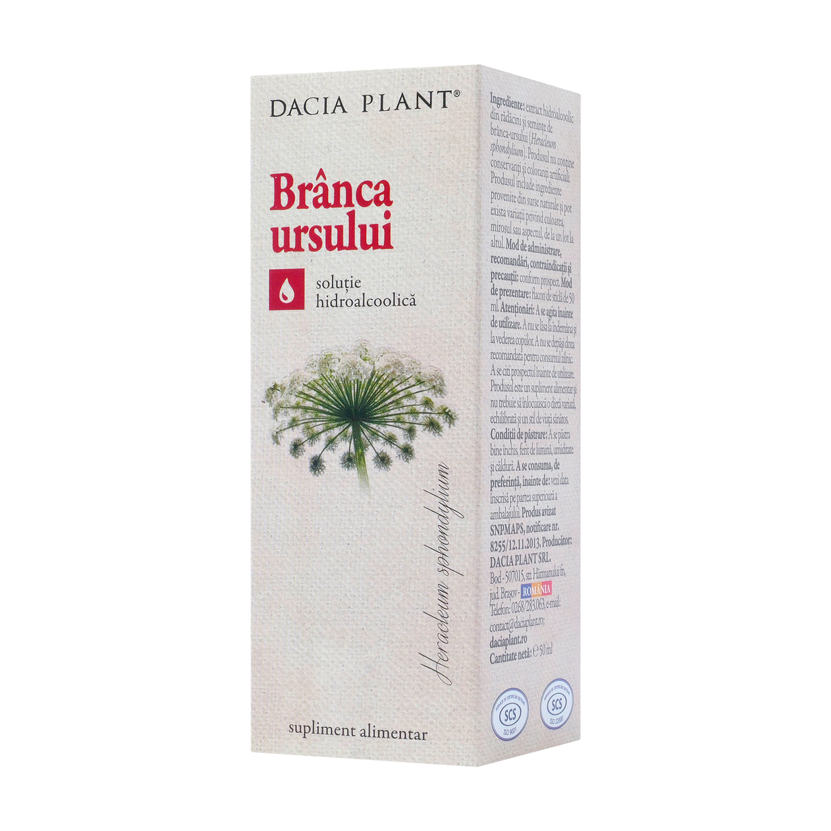 Tinctura branca ursului 50 ml