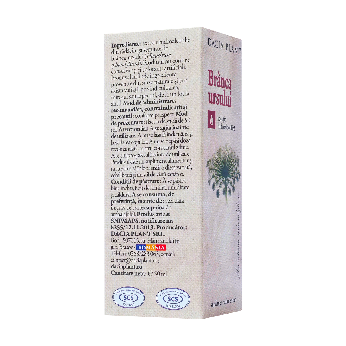 Tinctura branca ursului 50 ml