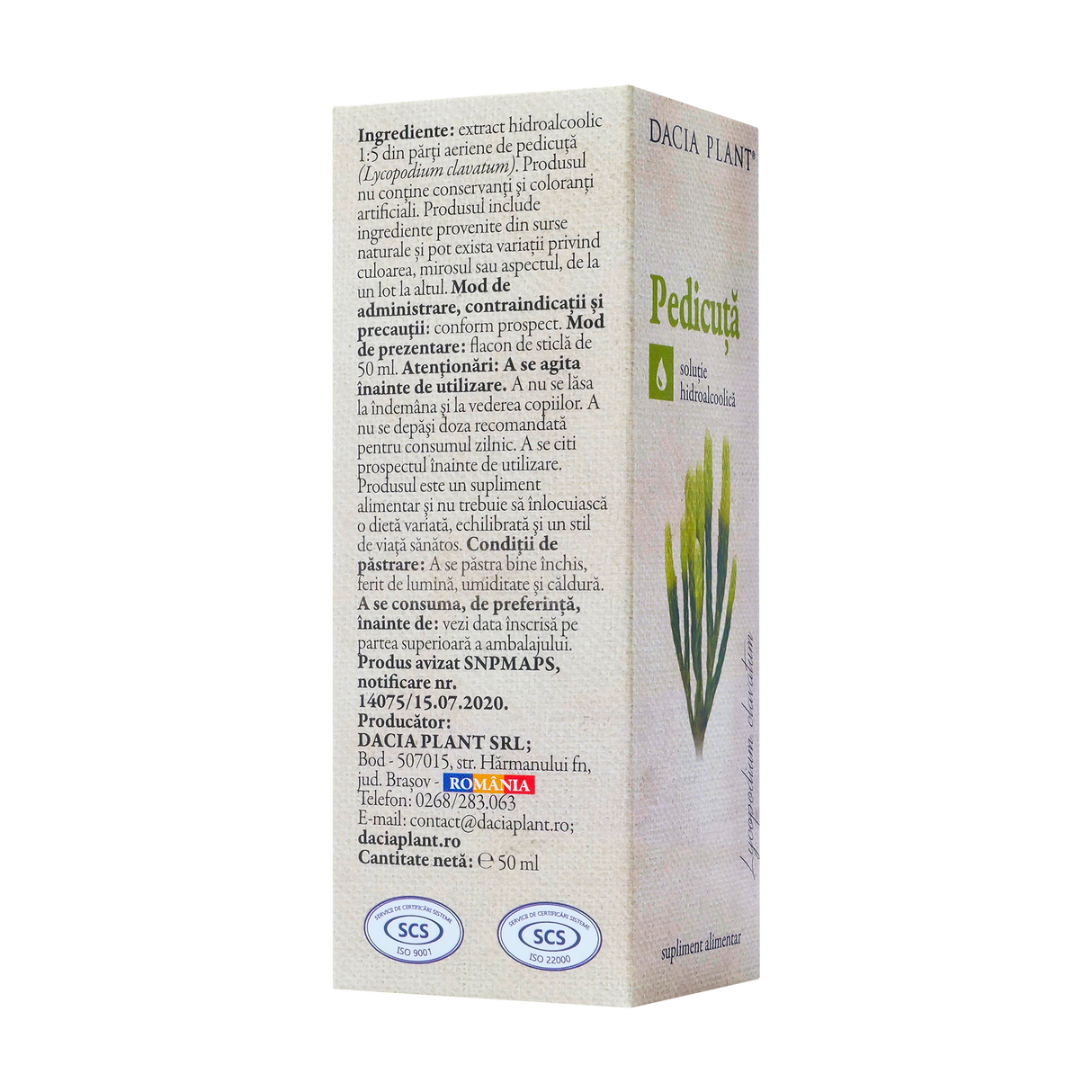 Tinctura pedicuta 50 ml