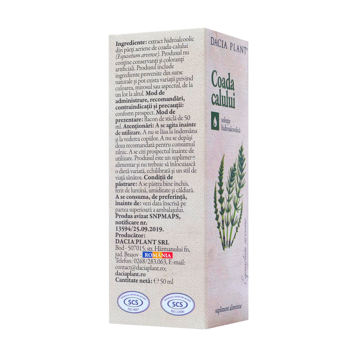 Tinctura coada calului 50 ml