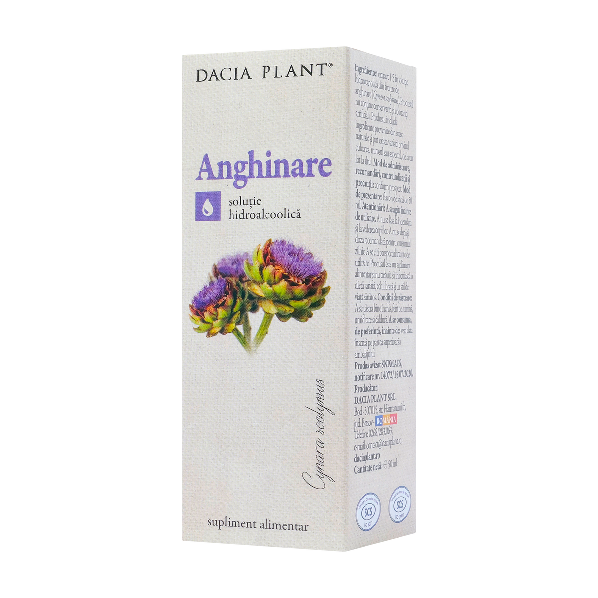 Tinctura anghinare 50 ml