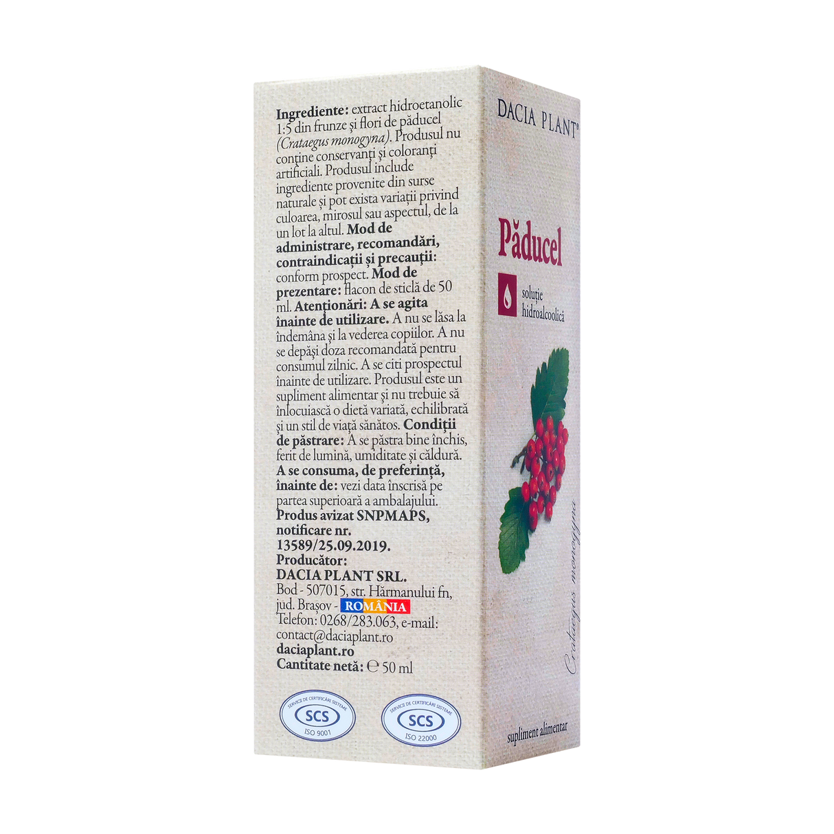 Tinctura paducel 50 ml
