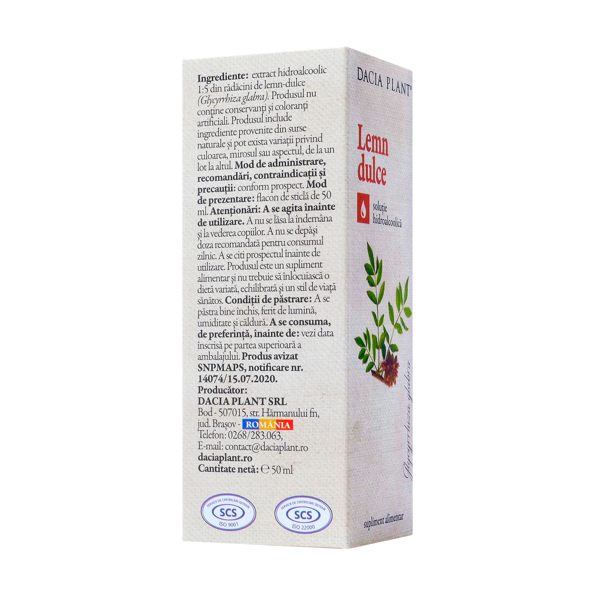 Tinctura lemn dulce 50 ml