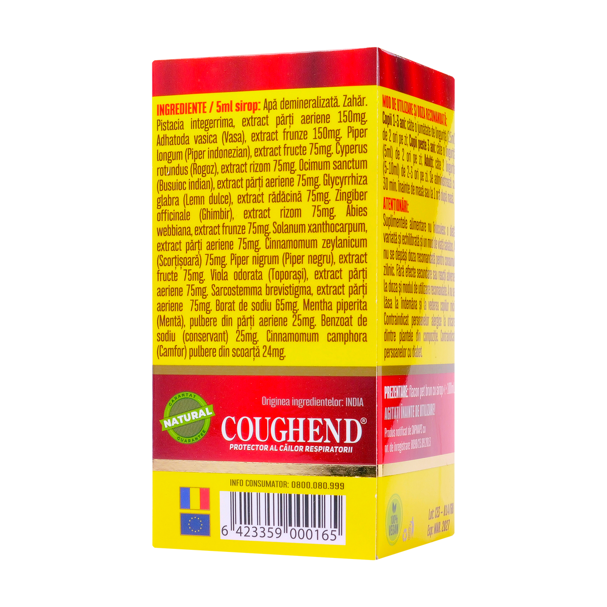 Sirop coughend cu zahar 100 ml