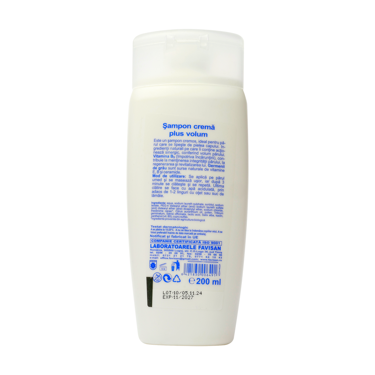 Sampon crema plus volum Favibeauty 200 ml