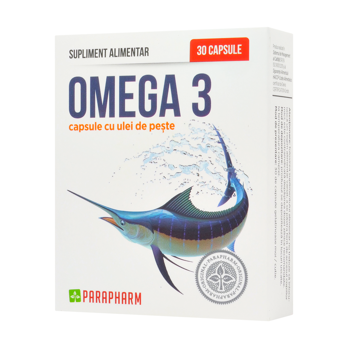 Omega 3 ulei peste 30 capsule
