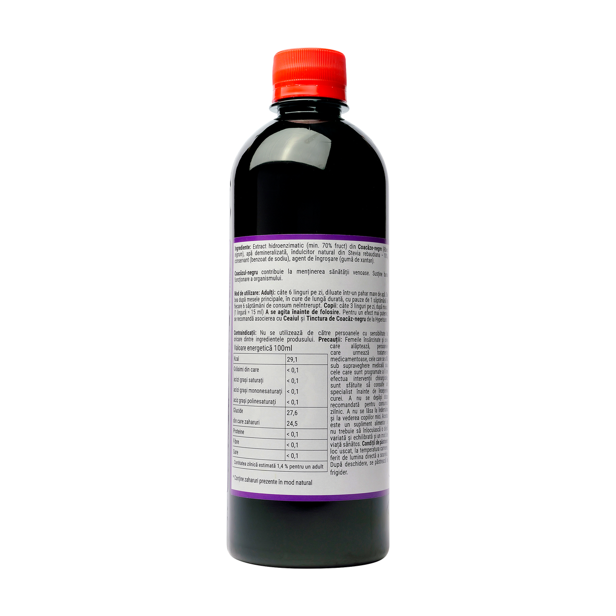 Sirop coacaz hipocaloric 500 ml