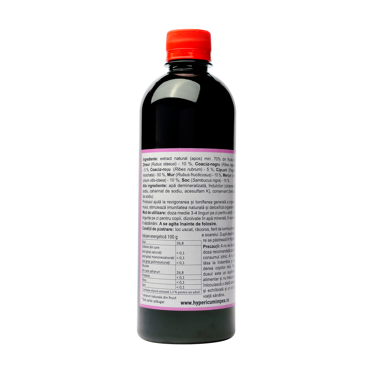 Sirop multifructe hipocaloric 500 ml