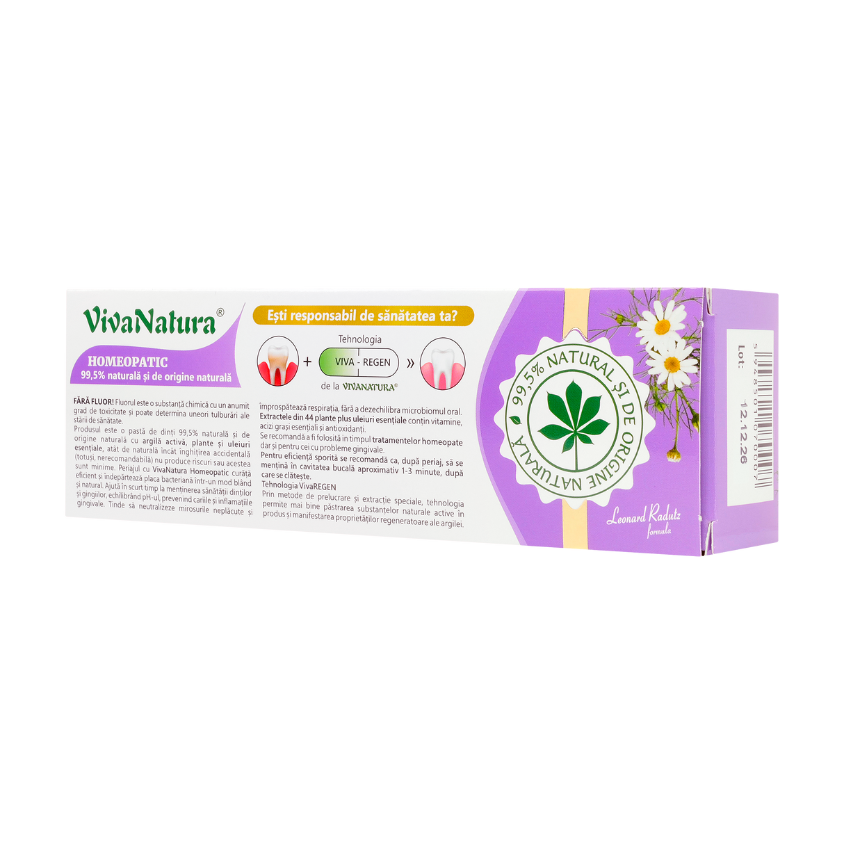 Pasta de dinti Homeopatic 50 ml