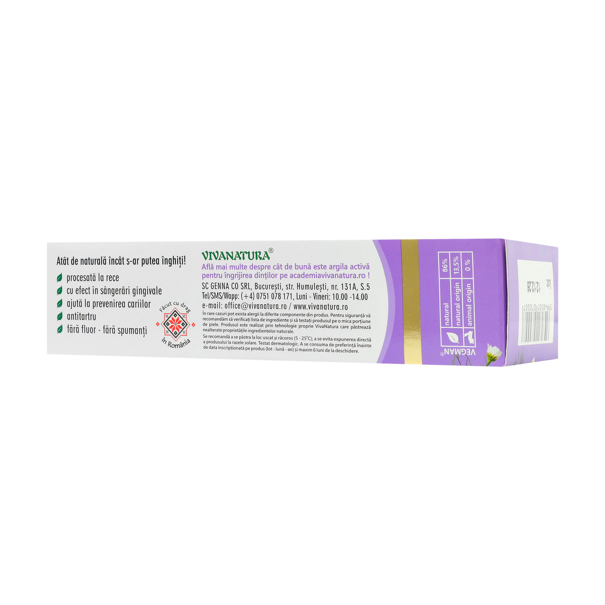 Pasta de dinti Homeopatic 50 ml