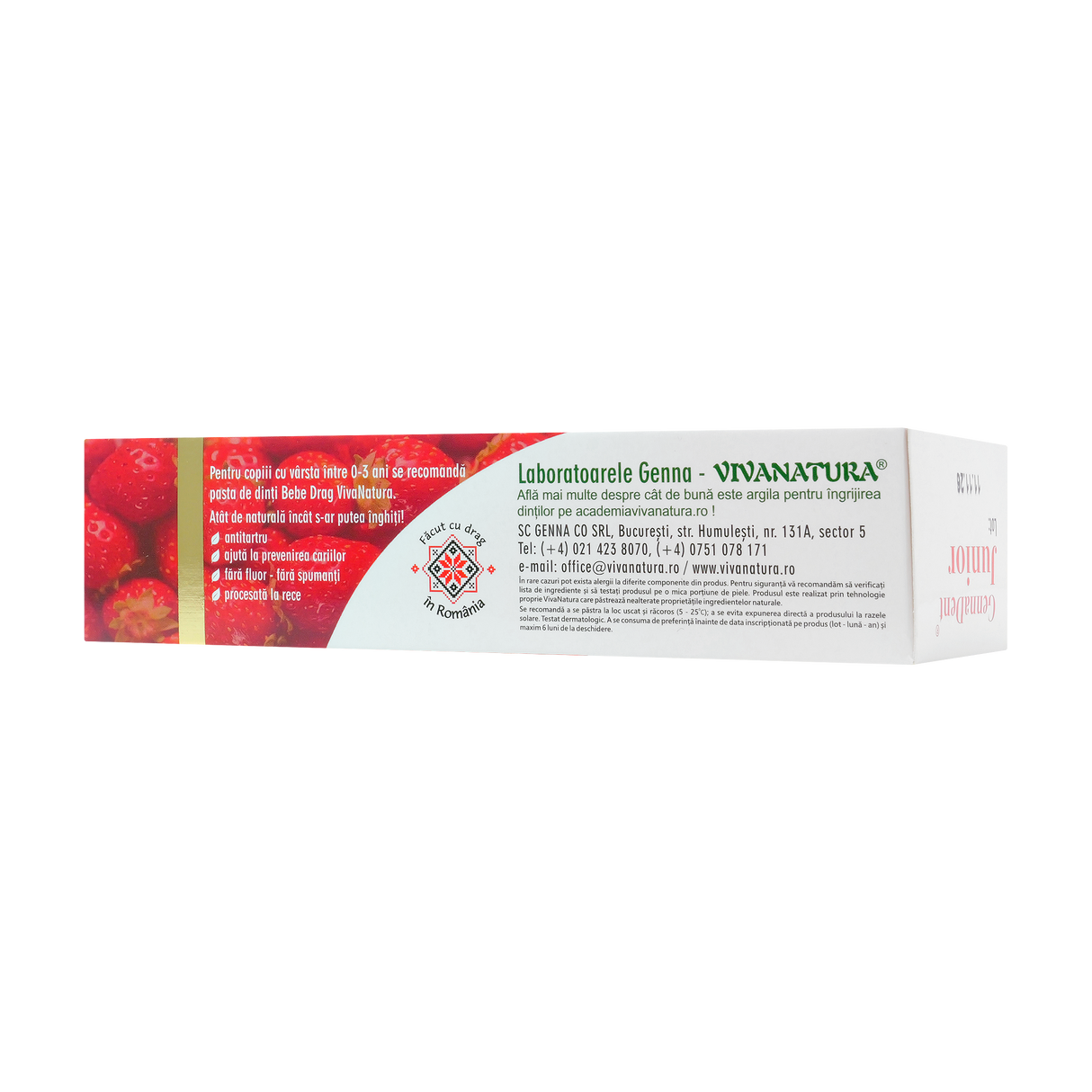 Pasta de dinti Junior capsuni 50 ml