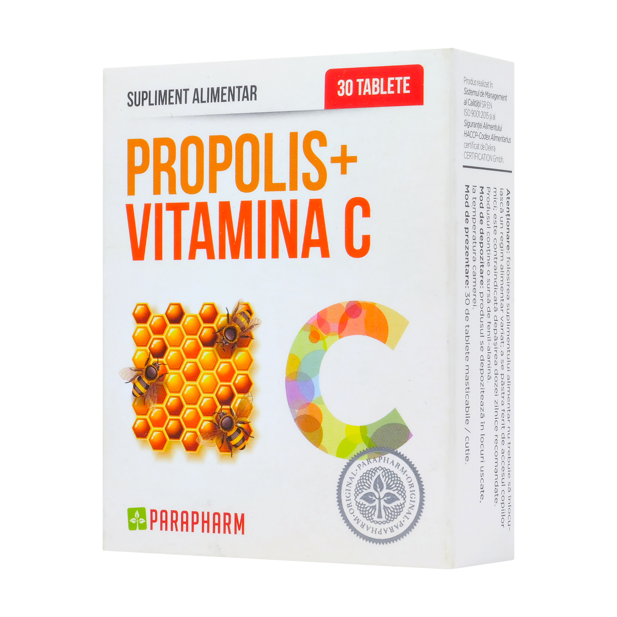 Propolis si Vitamina C 30 tablete