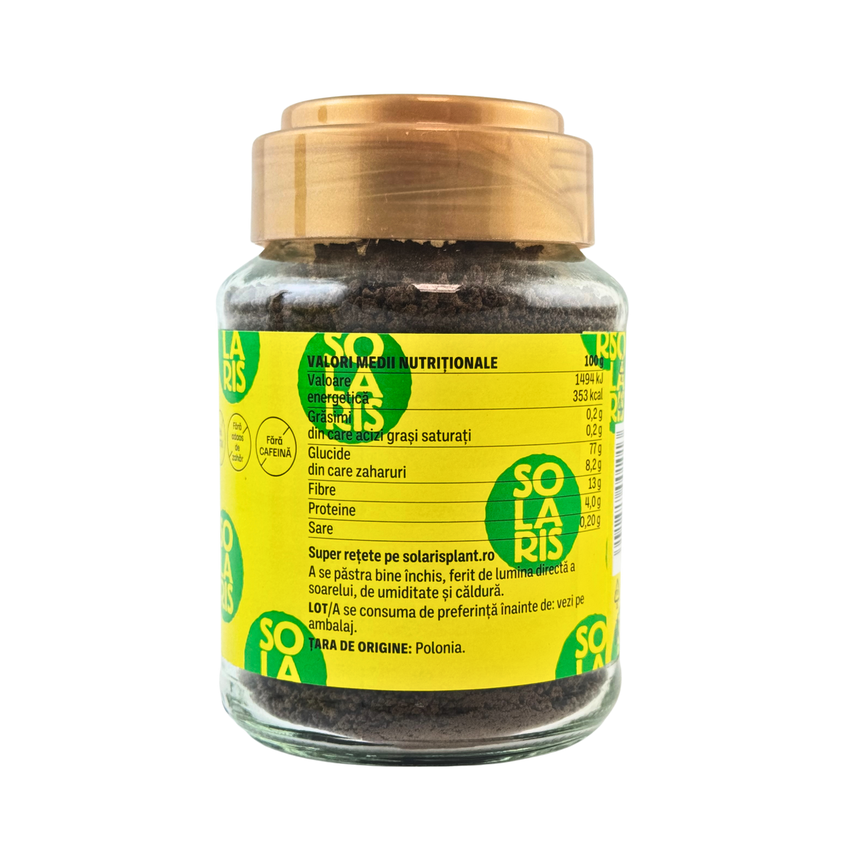 Cafeluta de cereale si cicoare granulata borcan 100 g