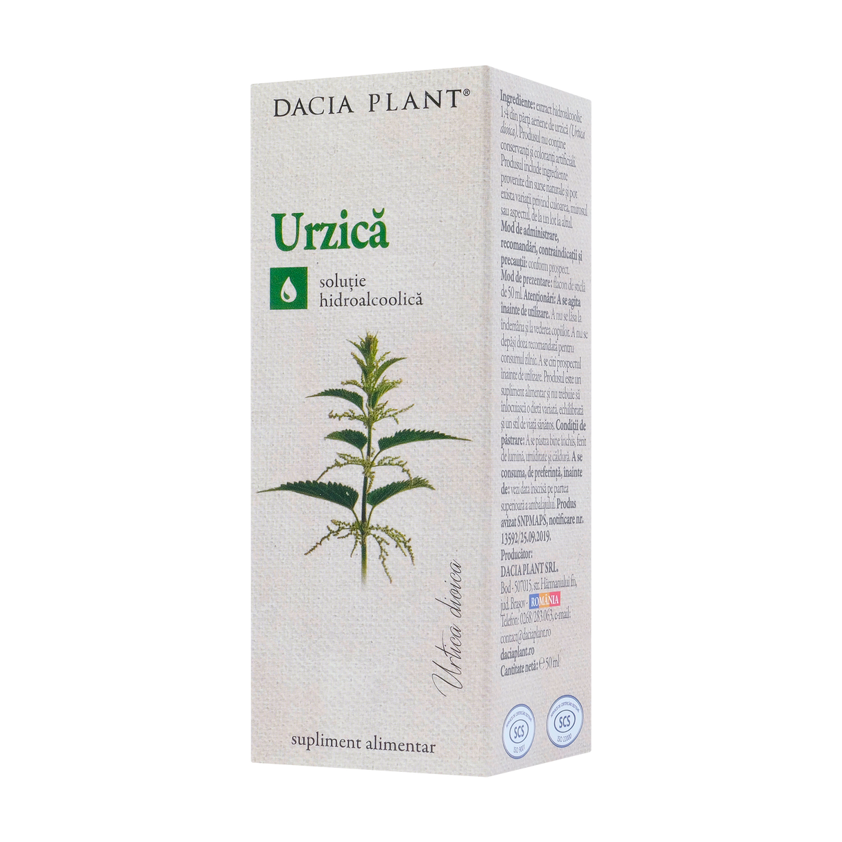 Tinctura urzica 50 ml