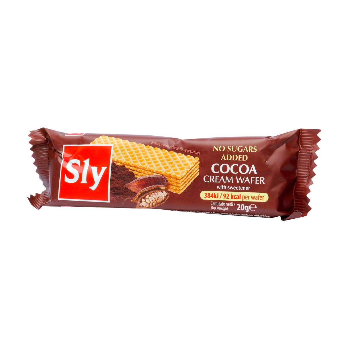 Napolitane cu crema de cacao fara zahar 20 g