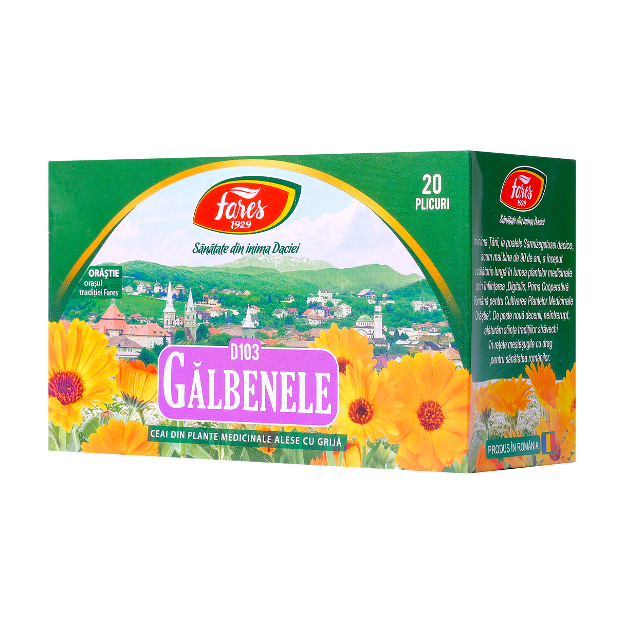Ceai galbenele 20 plicuri Fares