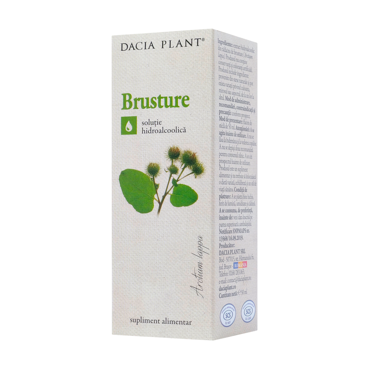 Tinctura brusture 50 ml