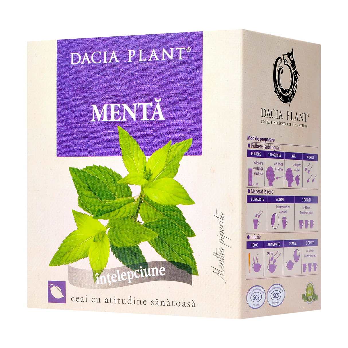 Ceai menta 50 g Dacia Plant