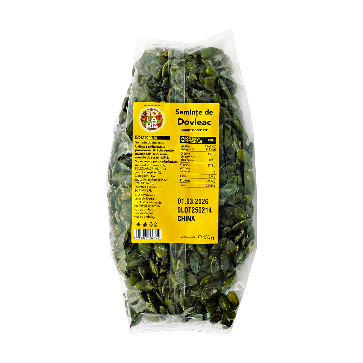 Seminte dovleac 150 g