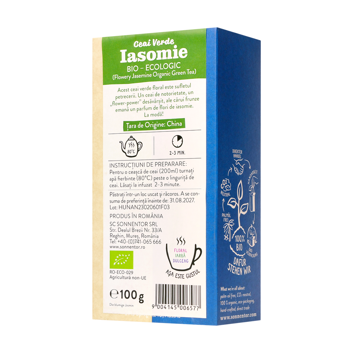 Ceai Verde Iasomie 100 g