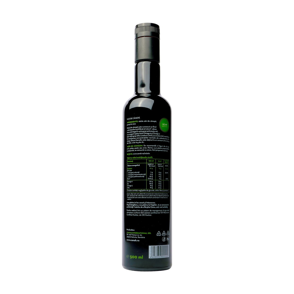 Ulei de Canepa 500 ml