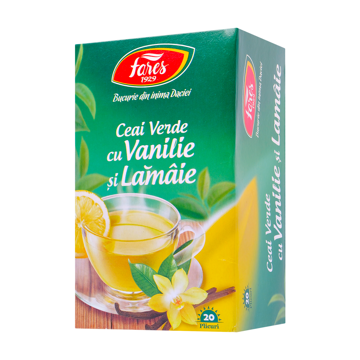 Ceai verde vanilie&lamaie 20 plicuri