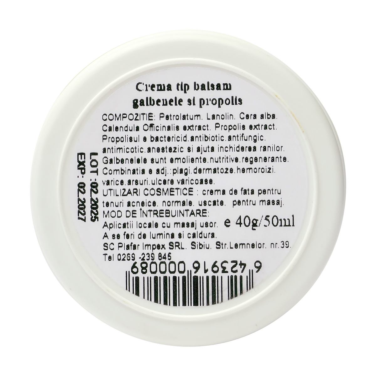 Unguent de galbenele si propolis 40 g
