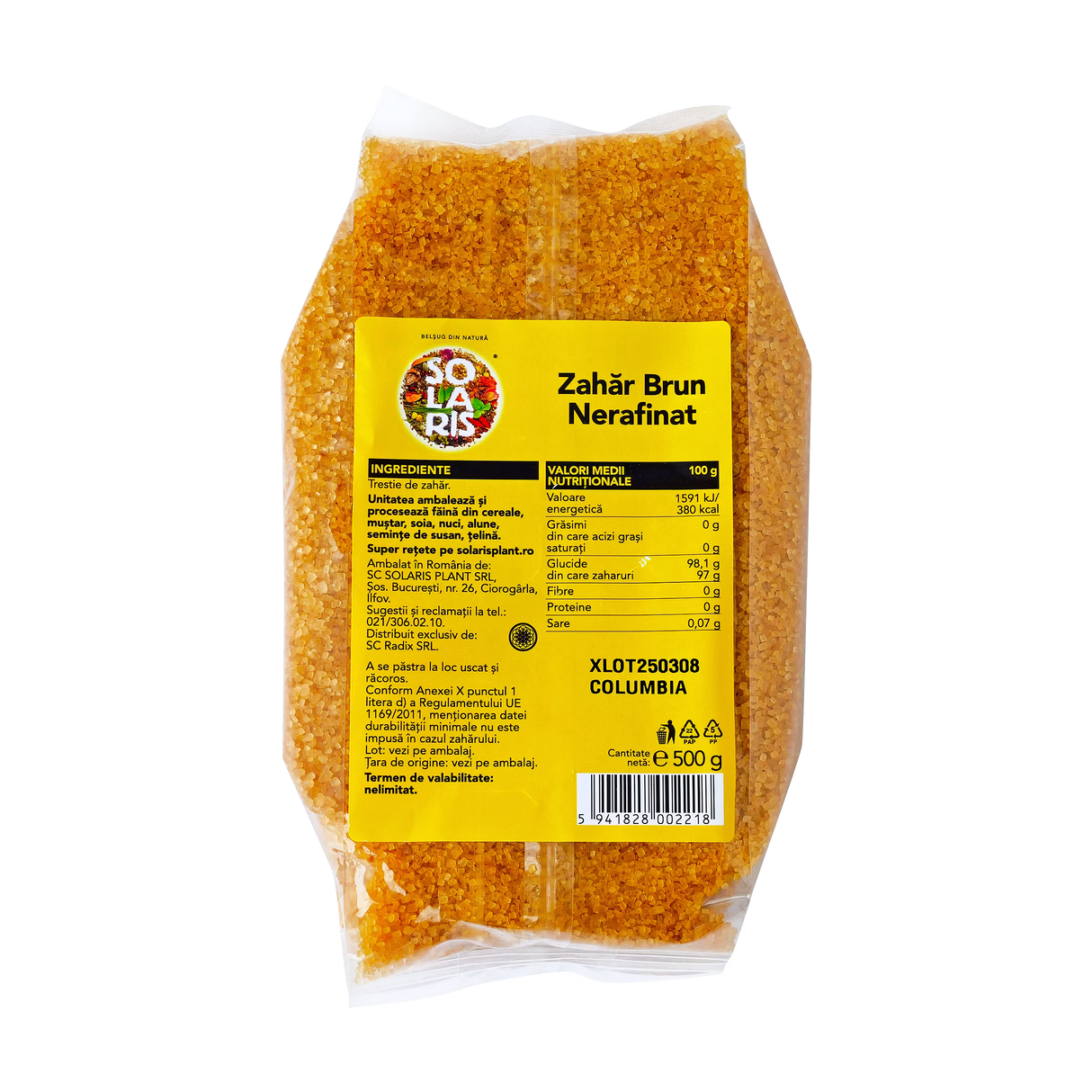 Zahar brun nerafinat 500 g