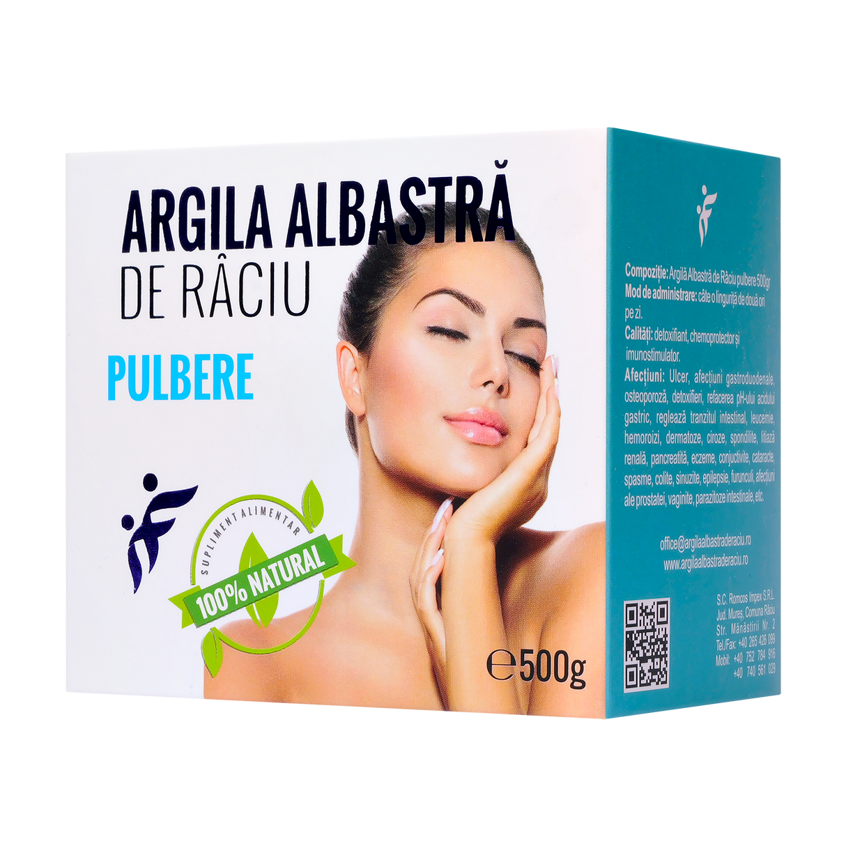 Argila albastra de Raciu pulbere 500 g