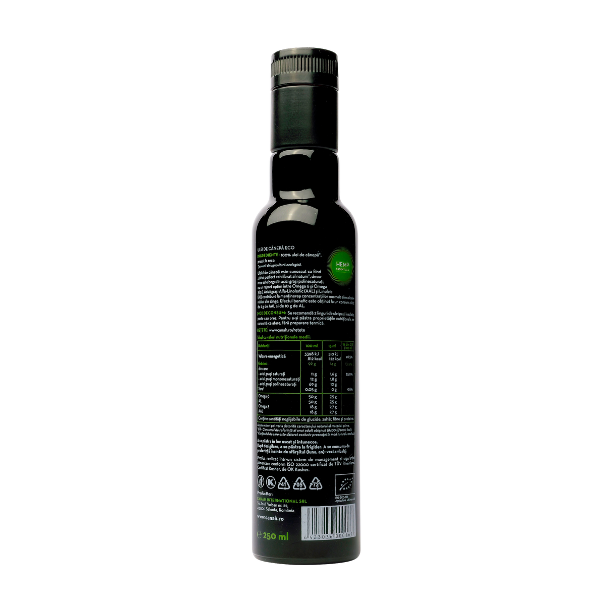 Ulei de canepa 200 ml