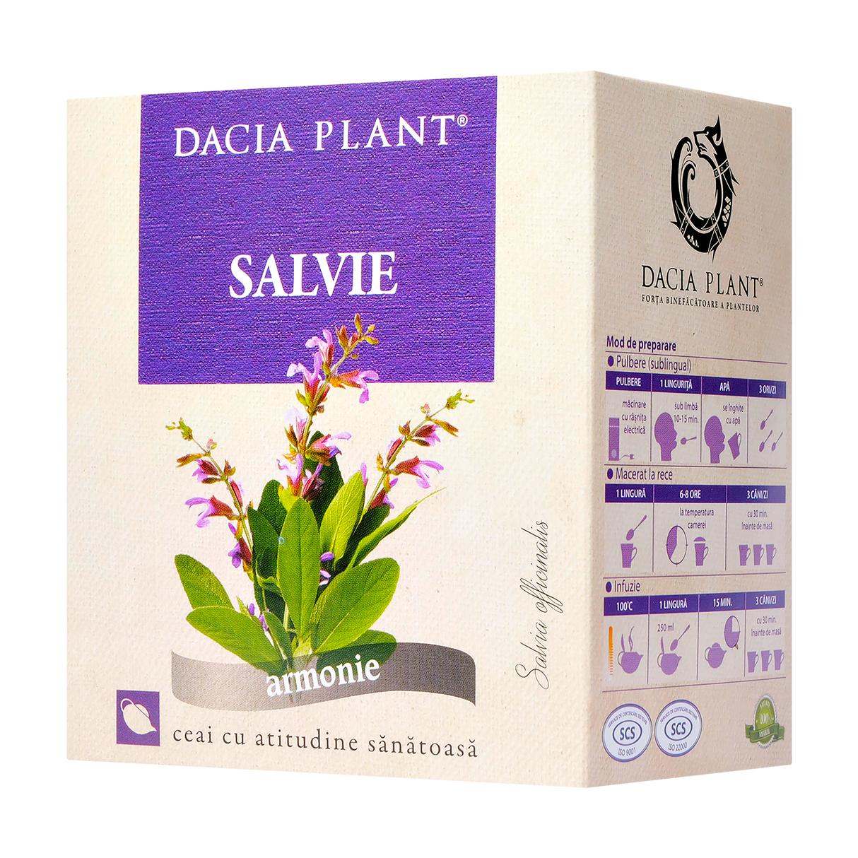 Ceai salvie frunza 50 g