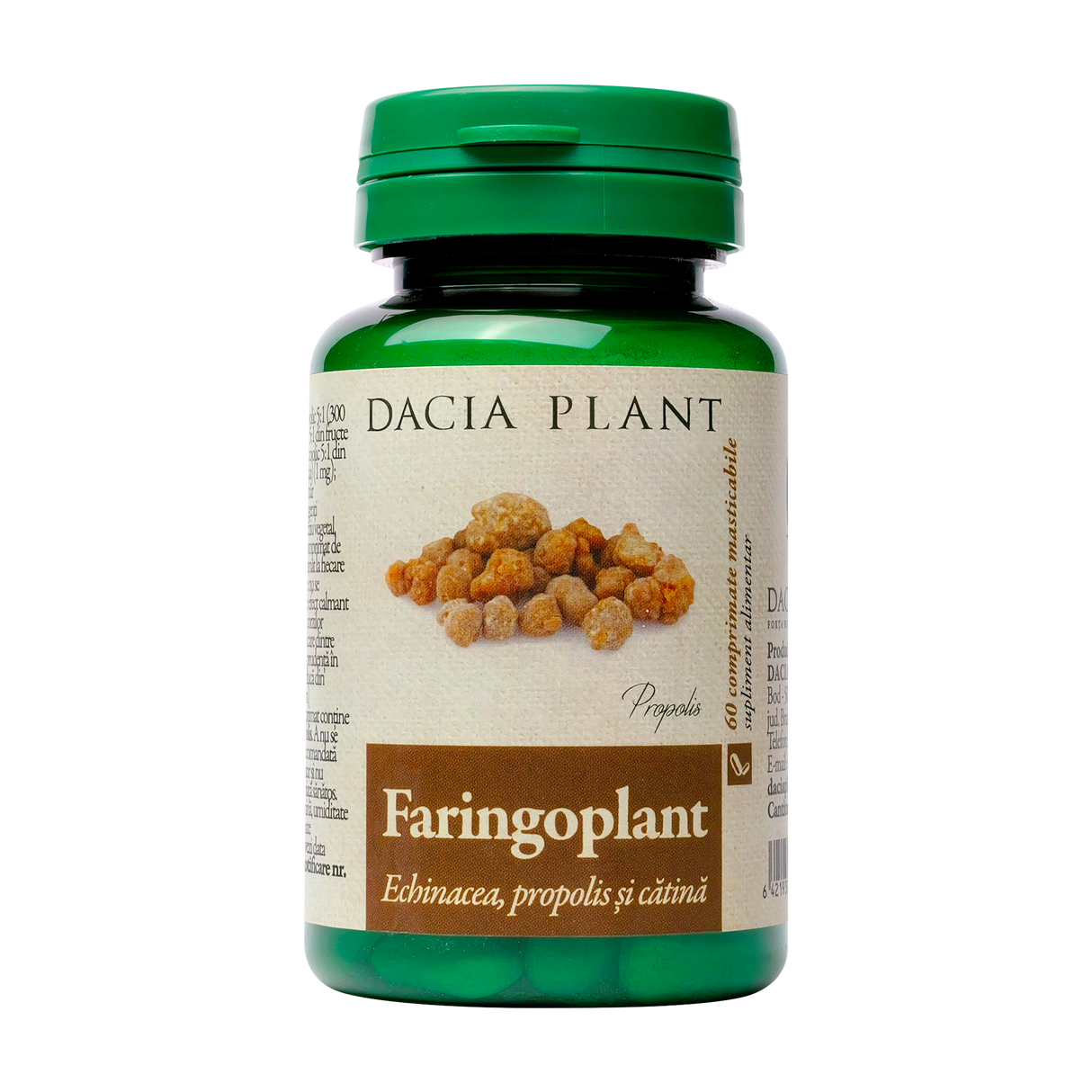 Faringoplant (echinaceea,propolis,catina) 60 comprimate
