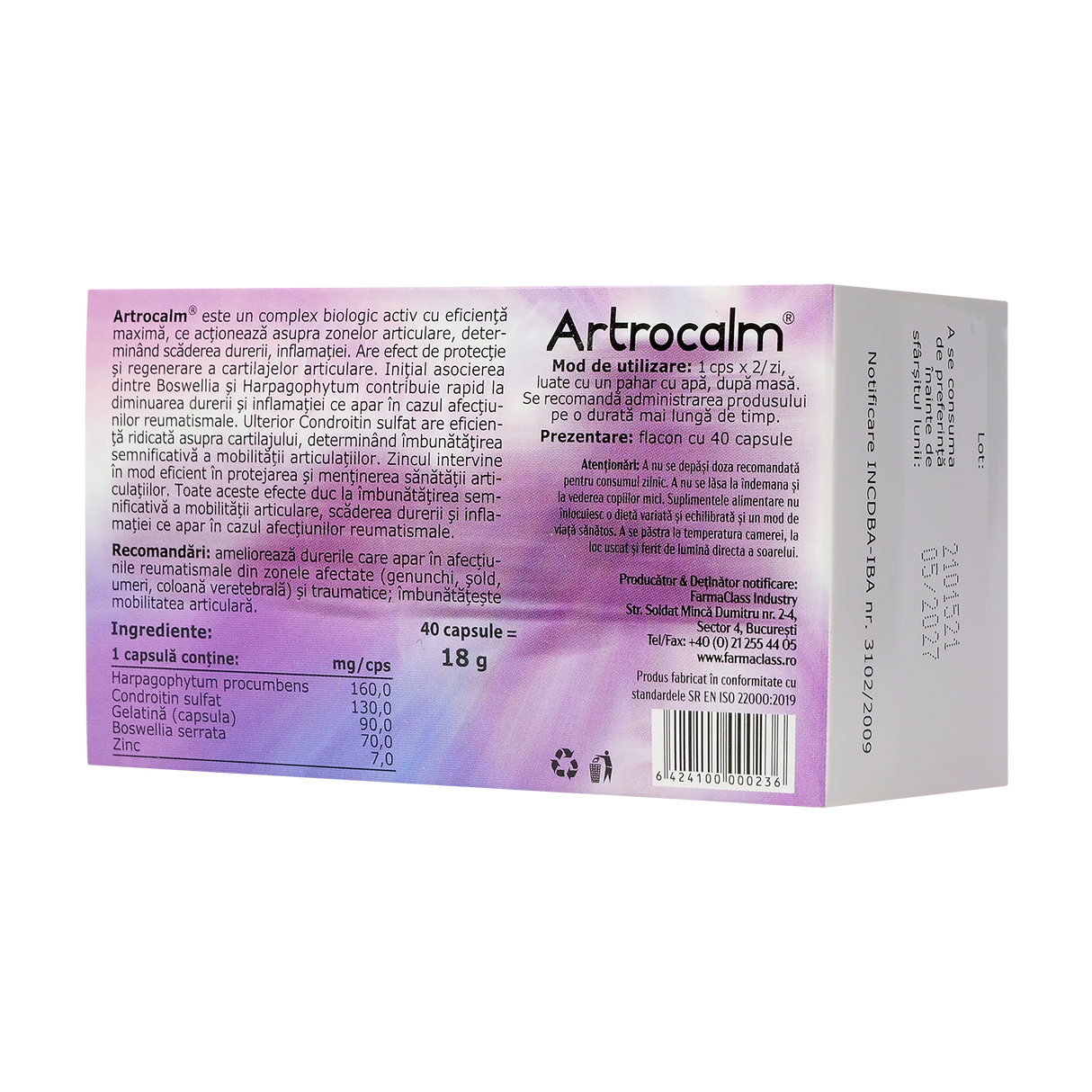 Artrocalm 40 capsule