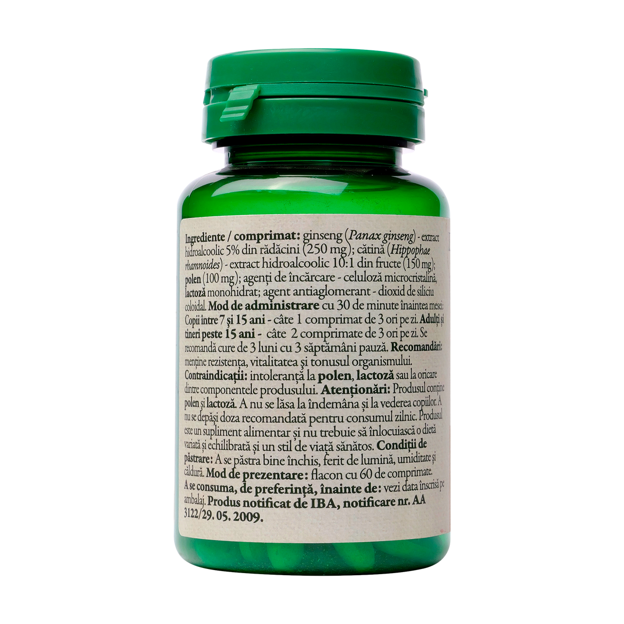 Ginseng max 60mg 60 comprimate