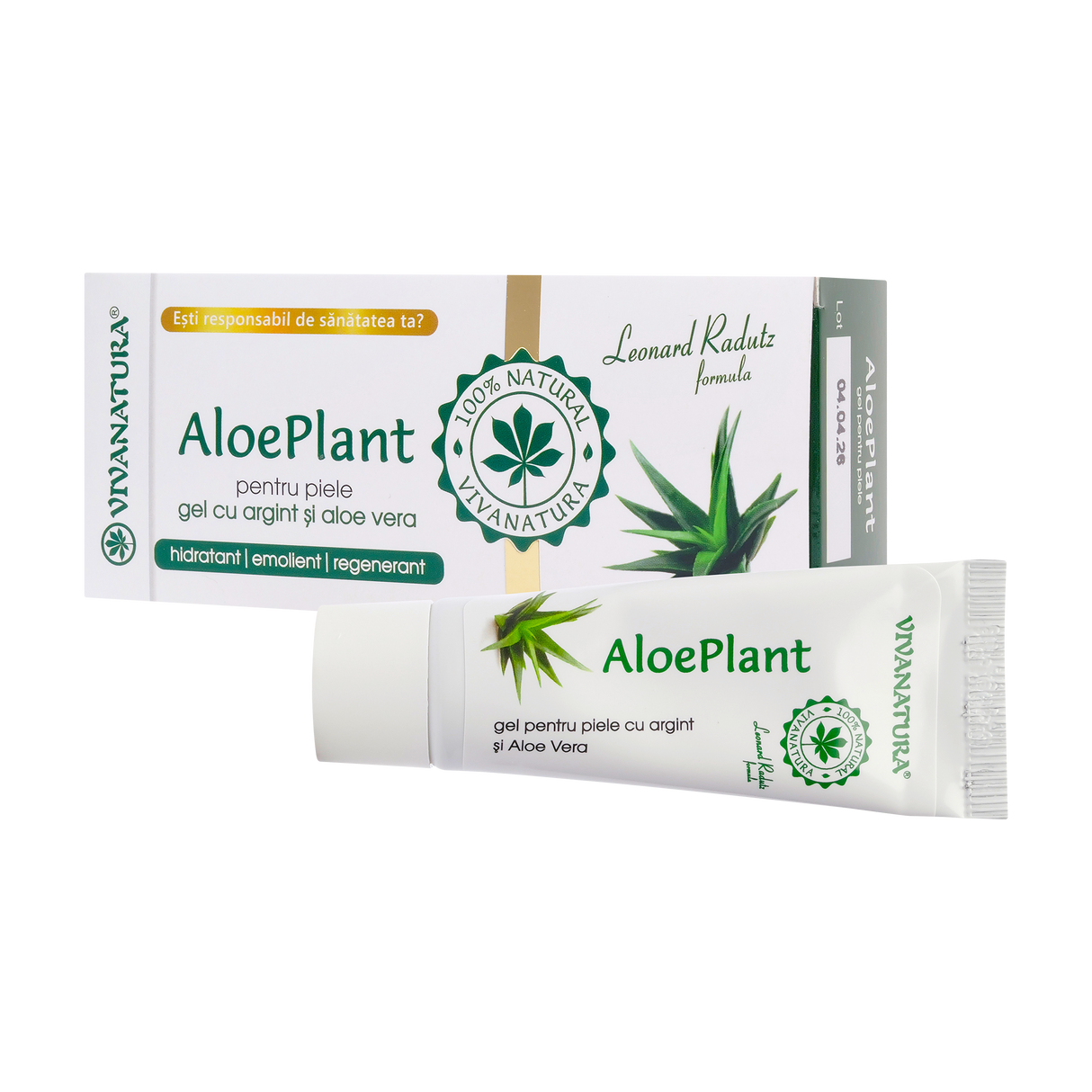 Gel cu Aloe Vera si Argint Coloidal 20 ml