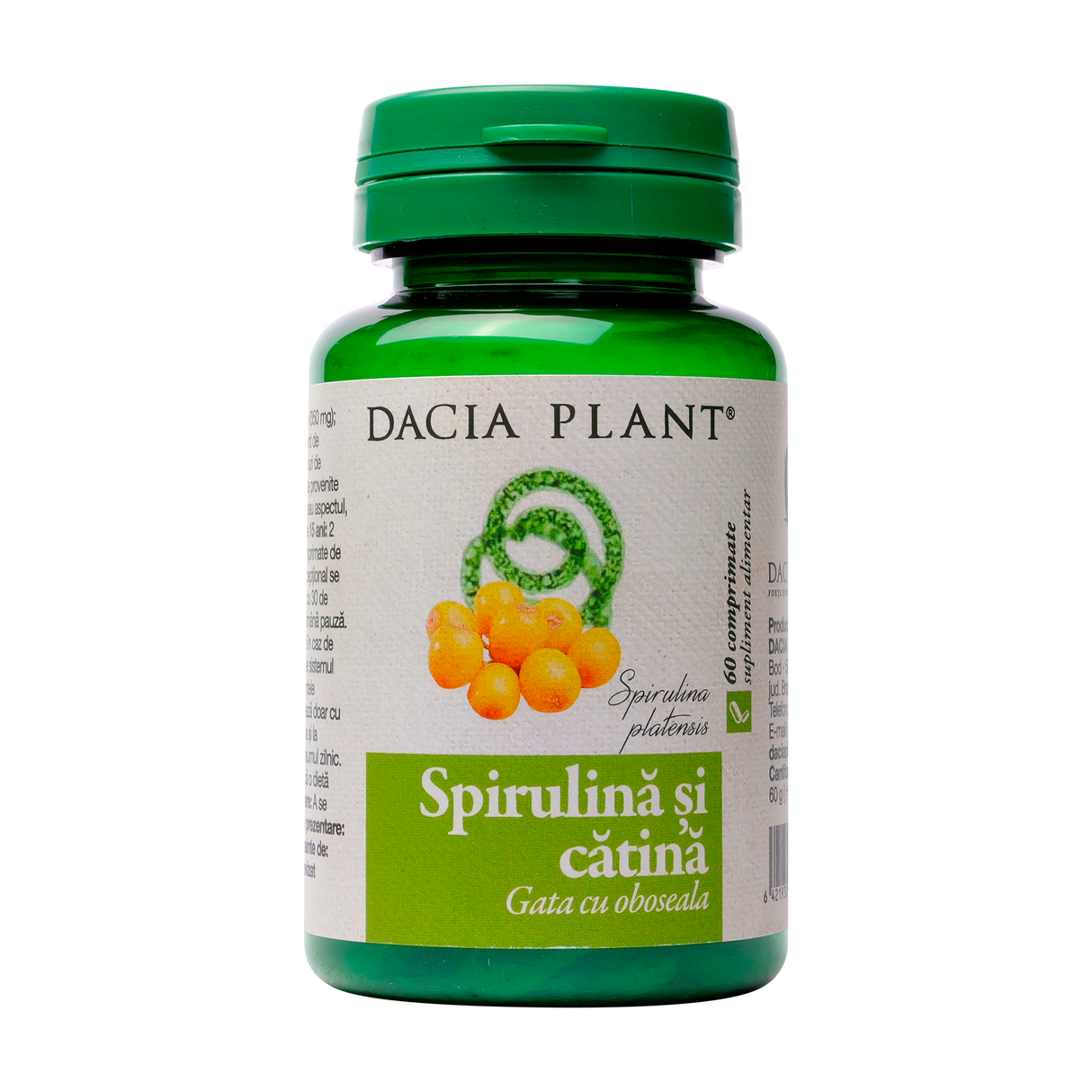 Spirulina si catina 60 comprimate