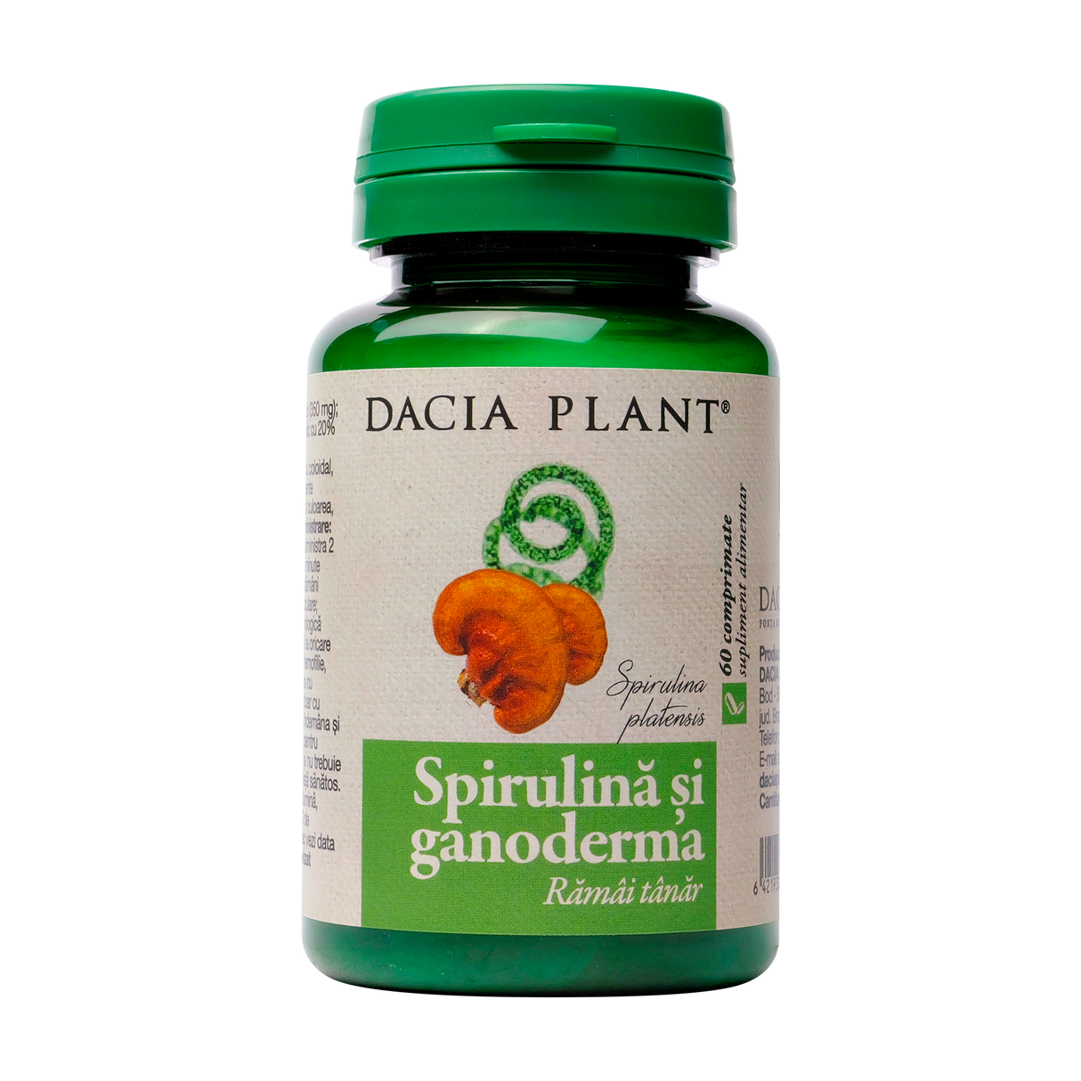 Spirulina si ganoderma 60 comprimate