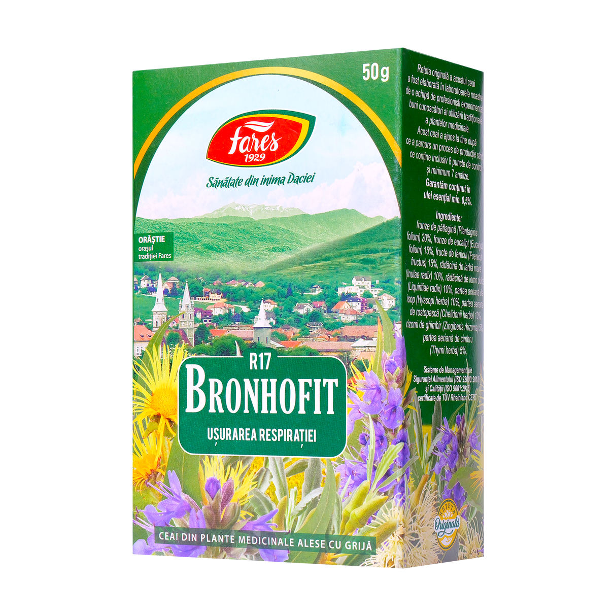 Ceai bronhofit usurarea respiratiei 50 g