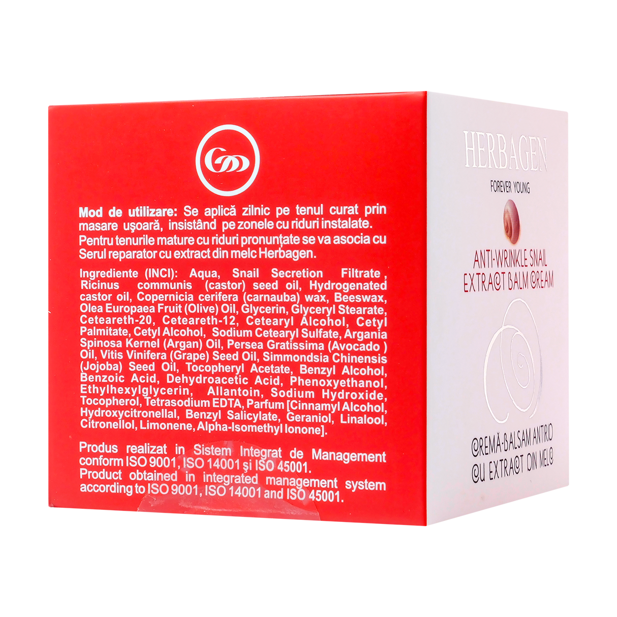 Crema balsam cu extract din melc 50 ml