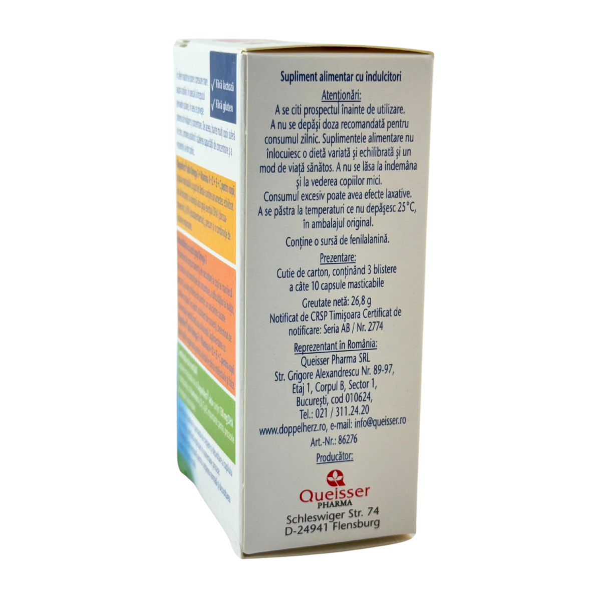 Omega 3+Vitamina A+D+E+C copii 30 capsule