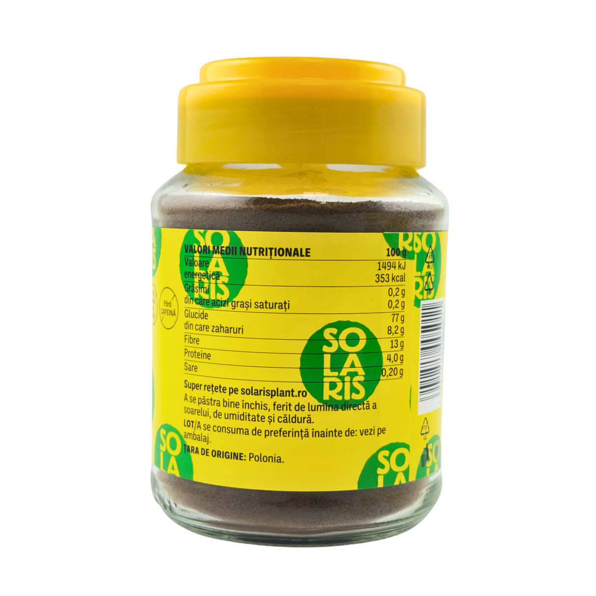 Cafeluta de cereale si cicoare instant borcan 100 g