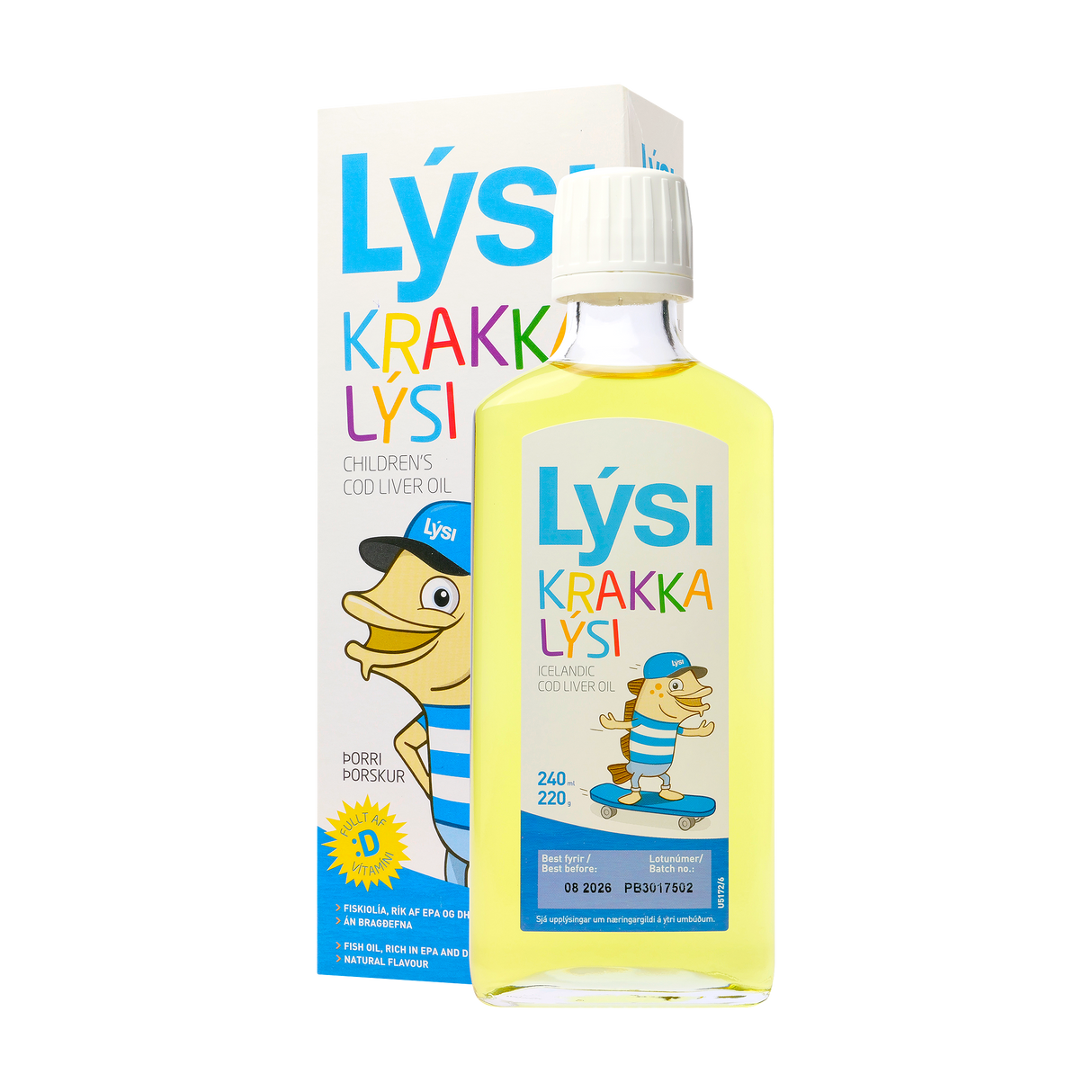 Ulei ficat de cod pentru copii 240 ml