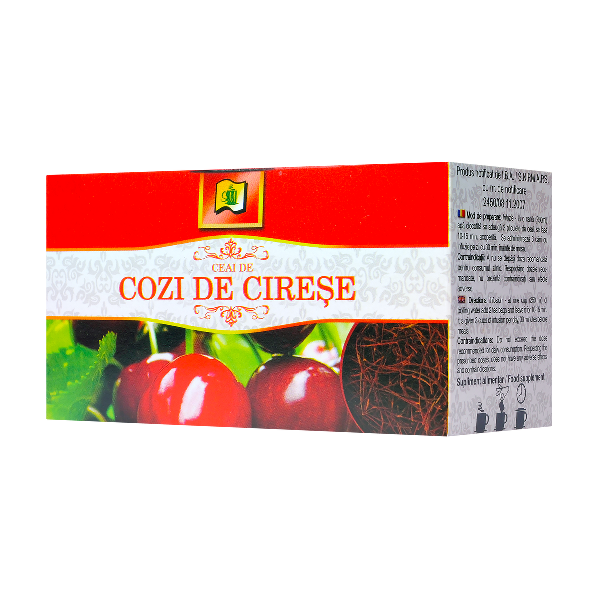 Ceai cozi de cirese 20 plicuri